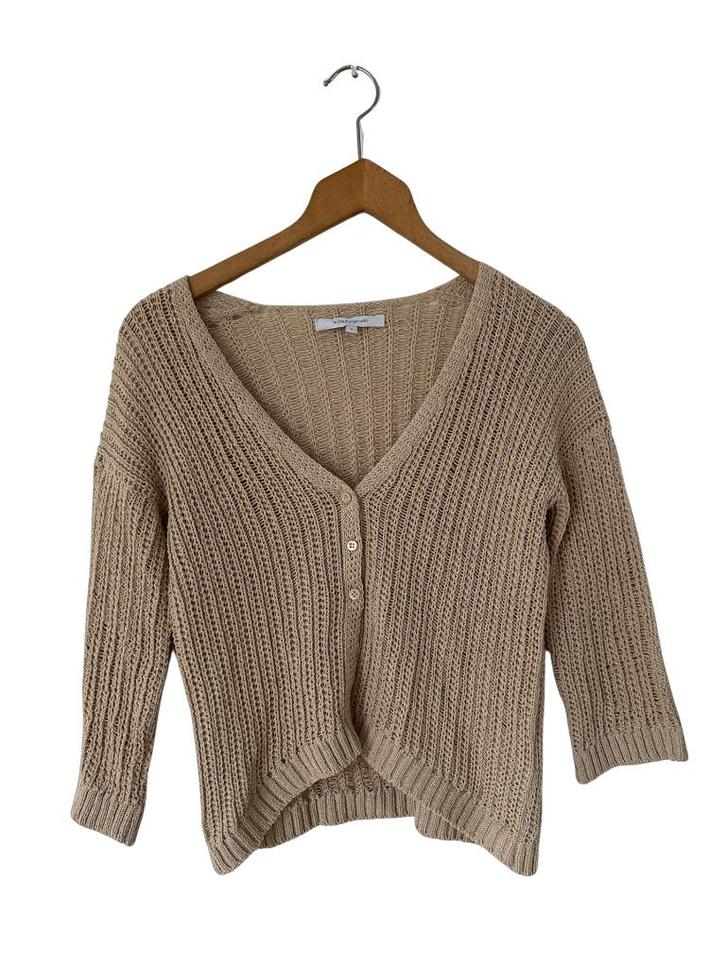 La Fee Maraboutee vest S, Kleding | Dames, Truien en Vesten, Zo goed als nieuw, Beige, Ophalen of Verzenden