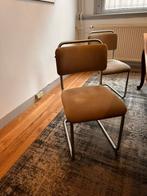 Vier Gispen 101 stoelen grijze ribstof, Huis en Inrichting, Stoelen, Grijs, Vier, Ophalen of Verzenden, Zo goed als nieuw