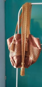 suède moschinotas, Sieraden, Tassen en Uiterlijk, Tassen | Damestassen, Ophalen of Verzenden, Zo goed als nieuw, Bruin, Handtas