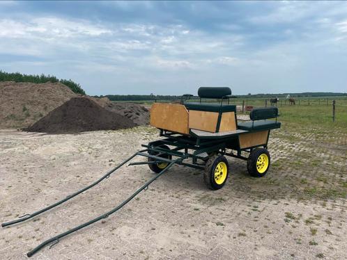 Nette marathonwagen in nieuwstaat incl tuig, Dieren en Toebehoren, Rijtuigen en Koetsen, Zo goed als nieuw, Marathonwagen, Paard of Pony