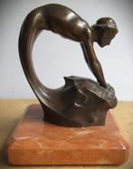 Mascort Brons Art Deco~Eusebi Arnau Mascort~Ninfa~1901, Antiek en Kunst, Kunst | Beelden en Houtsnijwerken, Ophalen of Verzenden