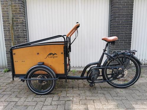 Koopje! Cangoo Noon elektrische bakfiets, Fietsen en Brommers, Fietsen | Bakfietsen, Zo goed als nieuw, Overige merken, 4 kinderen of meer