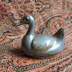 Vintage tinnen eend 10 cm, Antiek en Kunst, Antiek | Tin, Ophalen of Verzenden