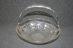 Antiek kristallen schaal met zilveren hengsel 1863, Antiek en Kunst, Ophalen of Verzenden, Zilver