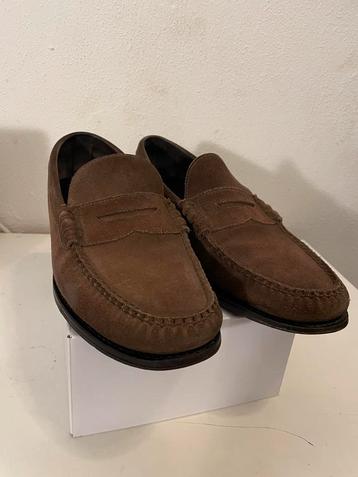 Cole Haan Mens Pinch Penny Loafers Suede Brown Mexico EU43,5 beschikbaar voor biedingen