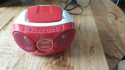 Philips AZ215R (rood) radio, Audio, Tv en Foto, Radio's, Zo goed als nieuw, Radio, Ophalen