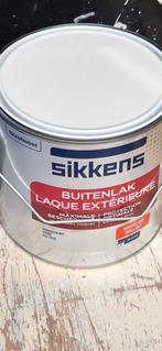 Sikkens 2 en halve liter binnenlak, buitenlak, Ophalen of Verzenden, Nieuw, Wit, Lak