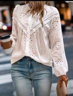 Elegante blouse S tm L, Kleding | Dames, Blouses en Tunieken, Wit, Maat 42/44 (L), Nieuw, Ophalen of Verzenden
