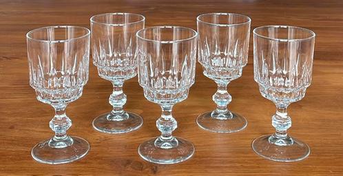 5 Luminarc kristallen wijnglazen, Verzamelen, Glas en Borrelglaasjes, Zo goed als nieuw, Overige typen, Ophalen of Verzenden