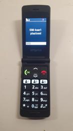 Emperia senioren inklapbare  telefoon met lader en stand, Ophalen, Zo goed als nieuw, Geen camera, Zwart