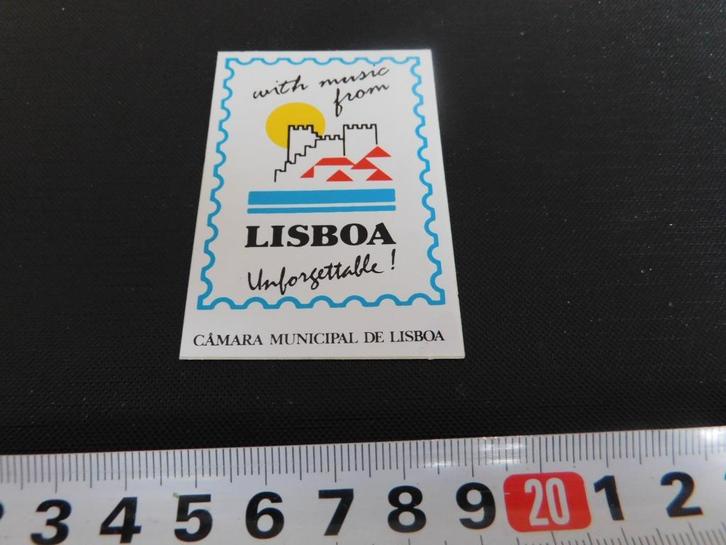 sticker With music from LISBOA Unforgettable, Verzamelen, Stickers, Zo goed als nieuw, Ophalen