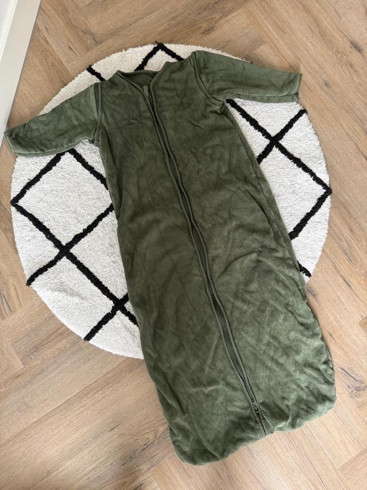 ZGAN velvet groen Jollein slaapzak TOG 2.0 - 3.0 winter 110, Kinderen en Baby's, Dekens, Slaapzakjes en Inbakerproducten, Zo goed als nieuw