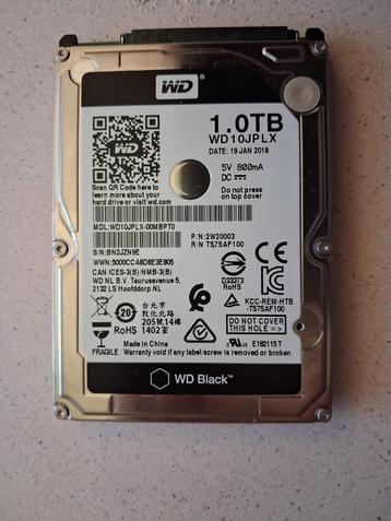 WD Black WD10JPLX 1TB 2,5" HDD beschikbaar voor biedingen