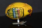 Oud blikken speelgoed Pecking Chicken vogel + originele doos, Antiek en Kunst, Ophalen of Verzenden