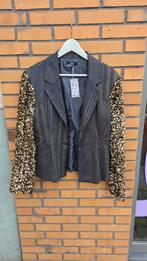 Nieuw upcycled blazer met goud pailletten XL, Zwart, Maat 46/48 (XL) of groter, Ophalen of Verzenden, Zo goed als nieuw