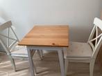 Compact 2-seater dining table and chairs, Huis en Inrichting, Ophalen, 50 tot 100 cm, Vierkant, Tot twee personen