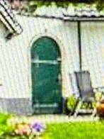 Buitendeur donkergroen met beslag (reeds gedemonteerd), Doe-het-zelf en Verbouw, Deuren en Horren, Ophalen, Gebruikt, 80 tot 100 cm