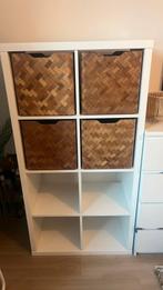 Ikea kallax met bullig manden, Ophalen, 50 tot 100 cm, Zo goed als nieuw, 150 tot 200 cm