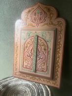 Marokkaanse handbeschilderde spiegel arabisch oosters, Huis en Inrichting, Gebruikt, Ophalen of Verzenden, https://verburgtvintage.nl/#contact