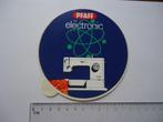 sticker oud Pfaff naaimachine Electronic vintage groot 1222, Verzamelen, Verzenden, Zo goed als nieuw, Bedrijf of Vereniging
