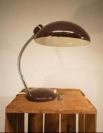 Vintage industriële bureaulamp bruin.14, Ophalen of Verzenden