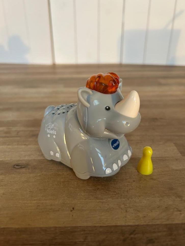 Vtech Zoef Zoef Niels neushoorn, Kinderen en Baby's, Speelgoed | Vtech, Zo goed als nieuw, 2 tot 4 jaar, Ophalen of Verzenden