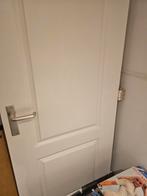 Binnendeur, gebroken wit,, Ophalen of Verzenden, Gebruikt, Binnendeur, 200 tot 215 cm