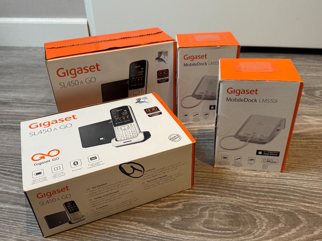 Siemens SL450 A GO + MobileDock (2x), Ophalen, Zo goed als nieuw, 2 handsets