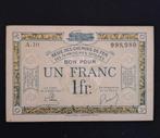 Spoorwegbon 1 frank Frankrijk noodgeld Un Franc, Ophalen of Verzenden, 1920 tot 1950, Aandeel