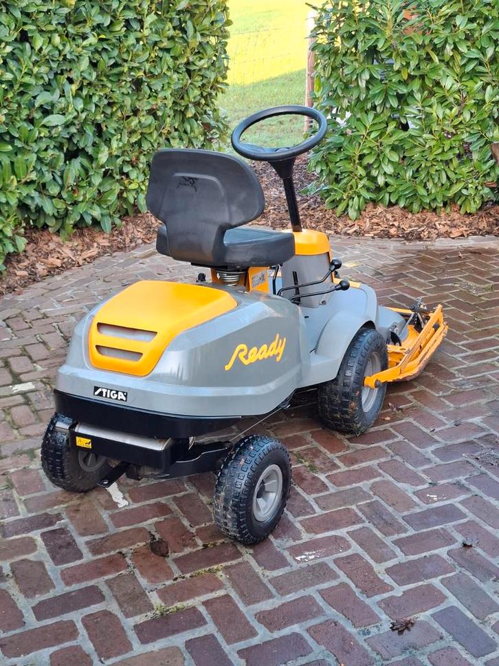 Stiga ready frontmaaier, Tuin en Terras, Zitmaaiers, Gebruikt, Ophalen