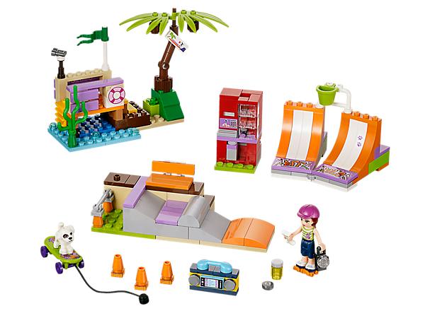 Lego Friends Heartlake City Skatebaan 41099, Ophalen of Verzenden, Zo goed als nieuw, Complete set, Lego