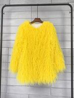 Gele dames bontjas in diverse maten, Kleding | Dames, Jassen | Winter, Verzenden, Nieuw, Geel