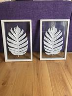 Witte blad muur decorati, 2 beschikbaar - prijs js per stuk!, Ophalen of Verzenden, Zo goed als nieuw