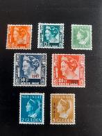 Ned indie nr 326 tm 332 met plakker, Postzegels en Munten, Postzegels | Nederlands-Indië en Nieuw-Guinea, Ophalen of Verzenden