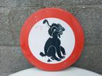 Honden verboden te poepen bord. Uitlaat bord verkeersbord, Ophalen of Verzenden, Zo goed als nieuw