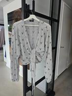Alix the Label overslag blouse M/ L licht grijs nieuw, Maat 38/40 (M), Alix the label, Verzenden, Nieuw