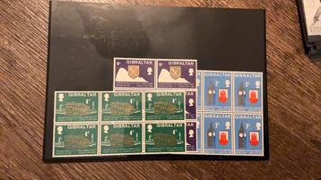 #33 Kleine verzameling blokjes Gibraltar beschikbaar voor biedingen