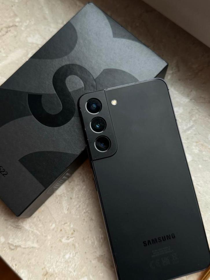 Samsung Galaxy S22 128GB Zwart - Zo goed als nieuw!, Telecommunicatie, Mobiele telefoons | Samsung, Zo goed als nieuw, Galaxy S22