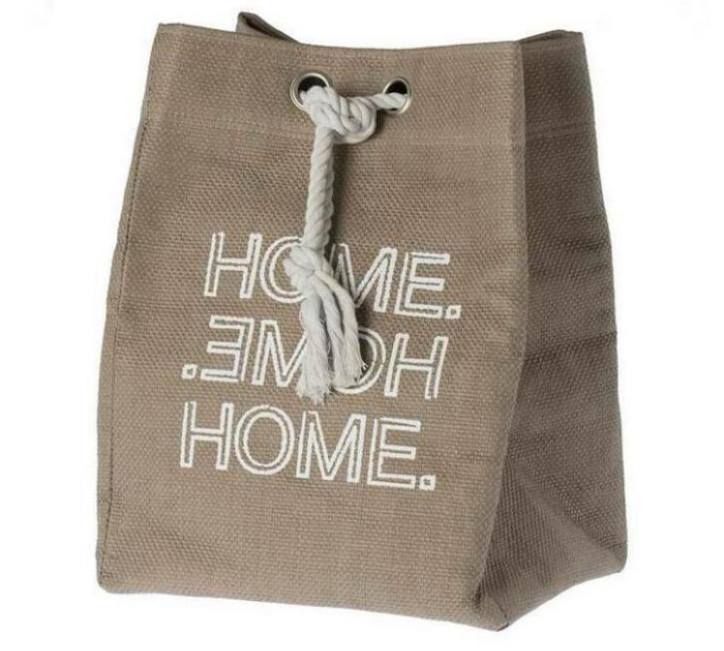 Riverdale Mooie beige opberg tas met 'Home' opdruk, 40 tot 60 cm, 20 tot 30 cm, Beige, Minder dan 35 cm