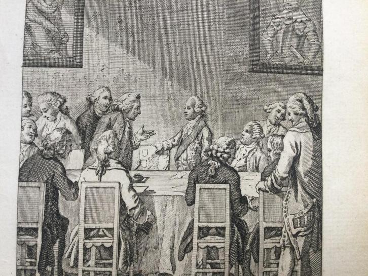 Willem V eed van geheimhouding, 1763, 1799l, Antiek en Kunst, Kunst | Etsen en Gravures, Verzenden