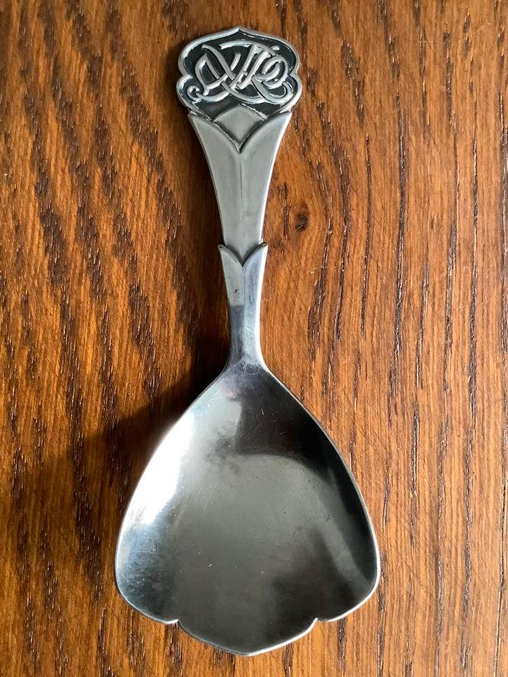 Verzilverde suikerlepel AVRO 1937 Gero, Antiek en Kunst, Curiosa en Brocante, Ophalen of Verzenden