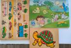 3 Houten kinderpuzzels. Prijs is voor de 3 samen., Ophalen of Verzenden, Minder dan 10 stukjes, Gebruikt, 6 maanden tot 2 jaar