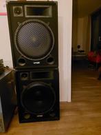 Maxiaxi boxen, nieuwstaat, vaste prijs 150 euro., Zo goed als nieuw, 120 watt of meer, Front, Rear of Stereo speakers, Ophalen