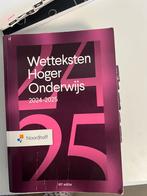 Redactieraad - Wetteksten Hoger Onderwijs 2024-2025, Ophalen of Verzenden, Zo goed als nieuw, Redactieraad