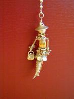 VINTAGE HALSKETTING MERK GAS ORNAMENT FRANKRIJK, Overige materialen, Verstelbaar, Ophalen of Verzenden, Zo goed als nieuw