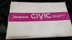 HONDA CIVIC 1979 handleiding nederlandstalig, Ophalen of Verzenden