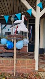 Geboorte ooievaar op nest (te huur), Kinderen en Baby's, Kraamcadeaus en Geboorteborden, Ophalen, Zo goed als nieuw