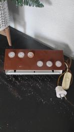 Vintage wandlamp bedlamp metaal bruin, Ophalen of Verzenden, Gebruikt, Metaal