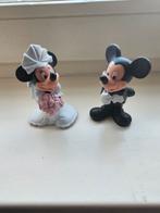 Mickey & Minnie Mouse Bruidspaar Beeldjes, Ophalen of Verzenden, Overige figuren, Zo goed als nieuw, Beeldje of Figuurtje