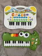 2x Speelgoed Piano / Krokodil en Dieren met opneem functie, Overige typen, Met geluid, Ophalen of Verzenden, Zo goed als nieuw